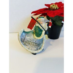Ashton Drake THOMAS KINKADE Old World Santa Ornament CHRISTMAS AT HOMESTEAD